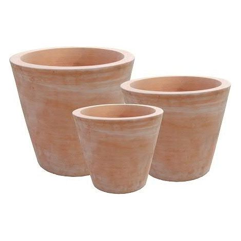 Kübel TC105 D30/23/16cm 3er Satz terra