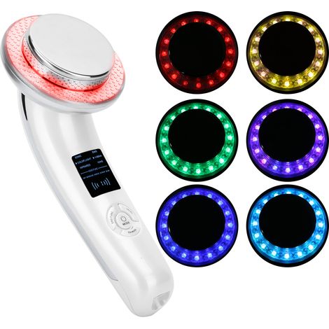 Appareil de massage amincissant LED 6 en 1, appareil de chauffage infrarouge EMS pour blanchir et rajeunir la peau, 100-240 V, blanc, prise standard américaine (1/5)