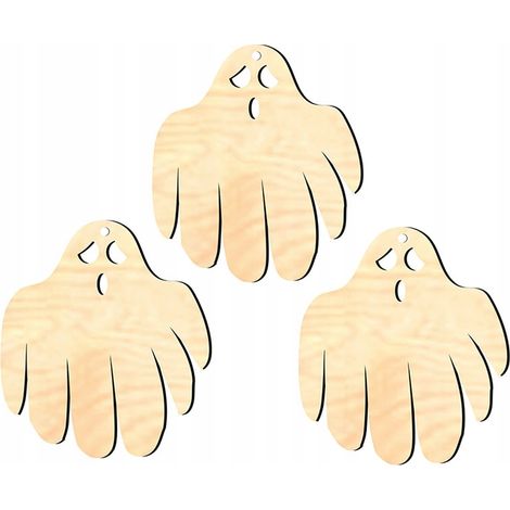 Decorazione pendente in legno HALLOWEEN H6 3 pz. (1/3)