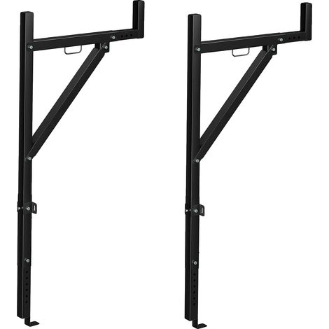 Soporte para escalera, altura ajustable, capacidad de 250 lb, 2 piezas (1/2)