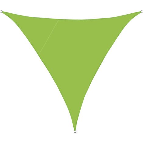 Voile d'ombrage Triangulaire 3x3x3m Imperméable Toile Ombrage UV Protection pour Patio Jardin, Terrasse,Extérieur, Balcon (Vert)
