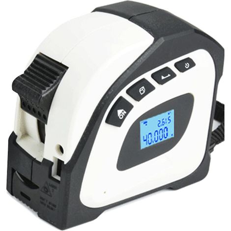 Laser-Entfernungsmesser, 2-in-1-Digital-Laser-Entfernungsmesser mit LCD-Anzeige, 40-m-Laser-Entfernungsmesser, 5-m-Bandmaß