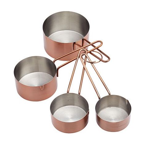 MasterClass Copper Measuring Cups Set Of 4