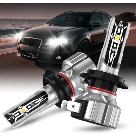 Ampoule H7 - LED 60 W 6000 K - Compatible Voiture et Moto - 13000 Lm/paire - IP68 - 50000 Heures - Lot de 2 (1/5)
