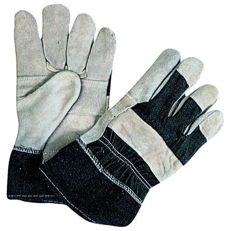 Guanti da lavoro crosta e tela jeans