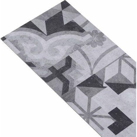 Planches de Sol Autocollantes 32 pcs Motif Gris 4,46 m² PVC (1/5)