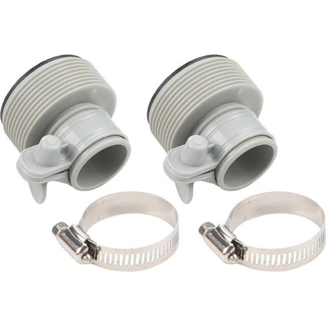Adaptateur de tuyau de piscine 3,25 à 3,8 cm Kit de conversion pour pompes Intex – Ensemble de raccords en plastique (1/5)