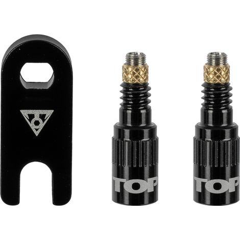 Adaptateur Valve Tubeless Vélo - Gonflage Rapide Compatible Pompe - Topeak