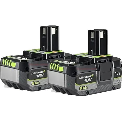 Batterie Lithium-Ion, Capacité 8000mAh, Compatible avec les Outils 18V, 8000mah-2pcs (1/2)