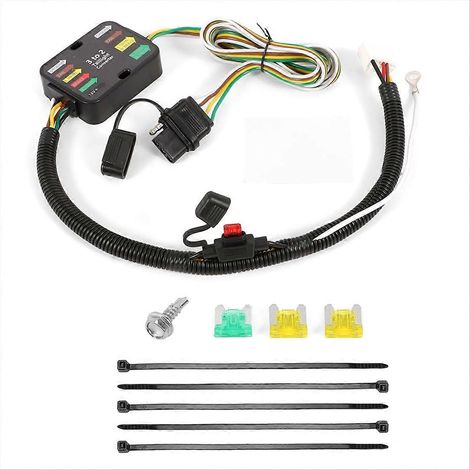 Kit de faisceau de câblage pour attelage de remorque à 4 broches, connecteur 56494 pour -70 -90 (1/5)