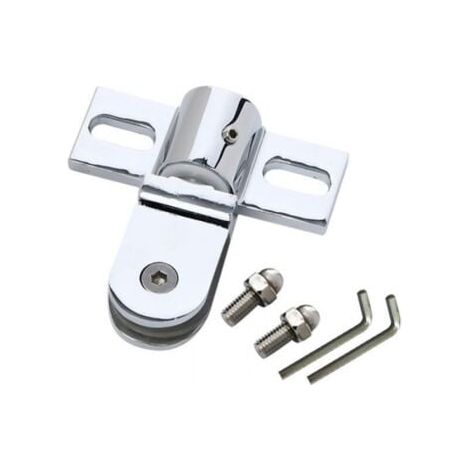 1 pcs accessoires pour salle de douche porte en verre charnière pivotante en haut et en bas (1/4)