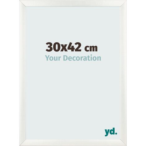 yd. - Cadre photo 30x42 - Blanc Patine - MDF - Pisa (1/5)