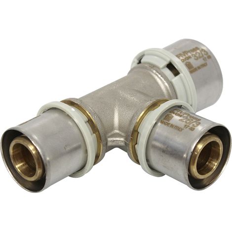 Raccord multicouche à sertir TH - Té inégal Ø32x3,0 - Ø26x3,0 - Ø26x3,0 - Arcanaute (1/5)