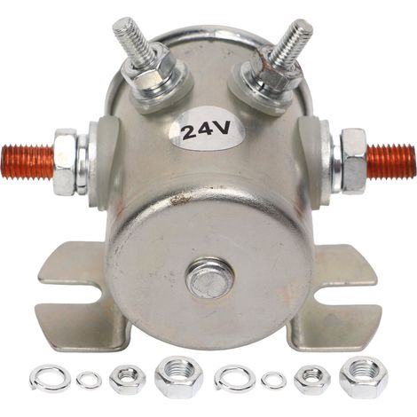 Relais de démarreur de moteur 200A 24V, solénoïde anti-poussière 1114208 pour treuils, bateaux, voitures de club