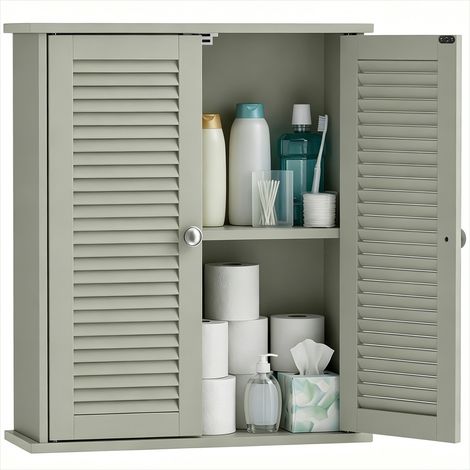 Meuble de salle de bain Meuble vasque MDF 51 x 18 x 61 cm armoire (1/5)