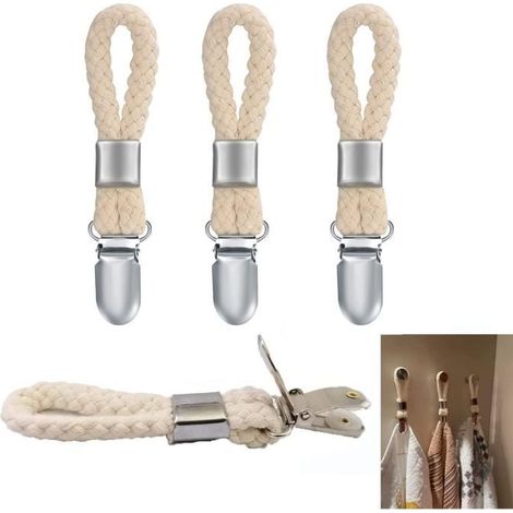 Porte-serviettes pour suspendre le tissu, armoire de cuisine et de salle de bain lot de 4