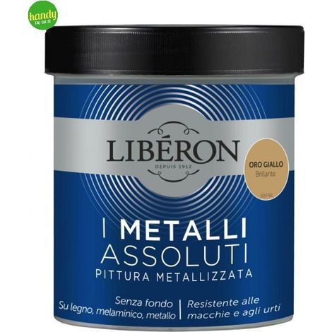 Pittura Metallizzata Liberon I Metalli Assoluti 500ml Oro Giallo