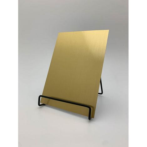1 MUSTERSTÜCK S-15298 WallFace BRASS BRUSHED AR Deco Collection Wandpaneel MUSTER in ca. DIN A5 Größe (1/3)