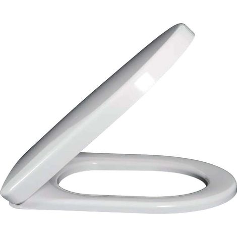 Subway, Copriwater, cerniere inox, Duroplast bianco (1/2)