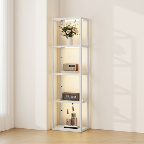 Four-Shelf Floor Lamp - Grey (1/5)