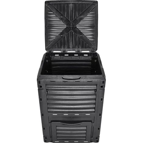 Contenitore per compost, capacità 300 litri, plastica senza BPA, verde militare. (1/2)