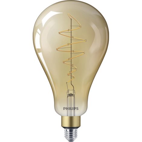Philips LED E27 Giant Tropfenlampe (A160) mit Spiral-Filament Gold 40 W Nicht Dimmbar Extra warmweißes Licht - 1 Stück (1/4)