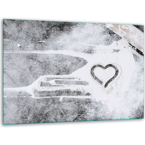 Tagliare in vetro tagliere stand 40x30 cuore (1/5)