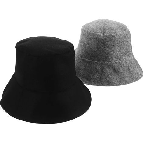 Protection Absorbent Pieces Black Sauna Steam Water Caps Felt Gray (1/5)