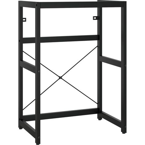 Marco para lavabo de baño 59 x 38 x 83 cm hierro negro 020006764 (1/5)