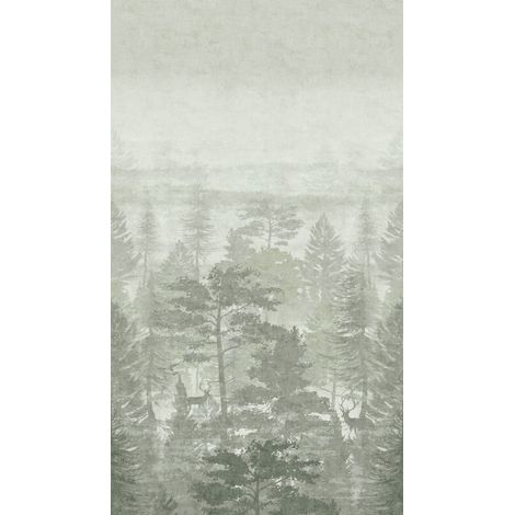 Papier peint intissé Arbres & Forêt Vert - 8,80 x 0,53 m (1/3)