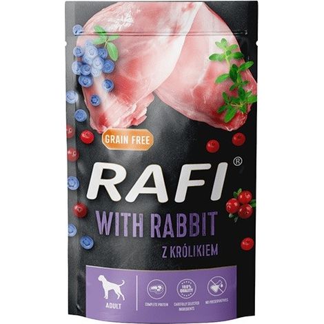 Alimento para perros Rafi con conejo en bolsa de 500 g