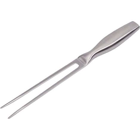 Fourchette à Viande, Acier Inoxydable, Fourchette à Découper Professional, Poignée Antidérapante, Argent, 27 cm (1/4)
