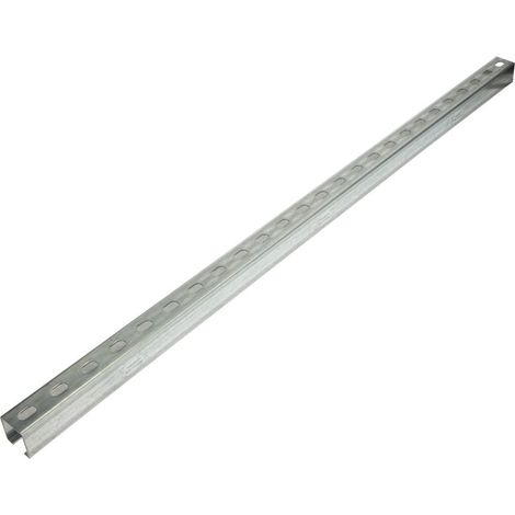 Le Sanitaire – Rail pour portail en acier galvanisé 27 x 18 mm – Longueur 2000 mm – Charge maximale 1 kg – Fixation robuste pour usage professionnel