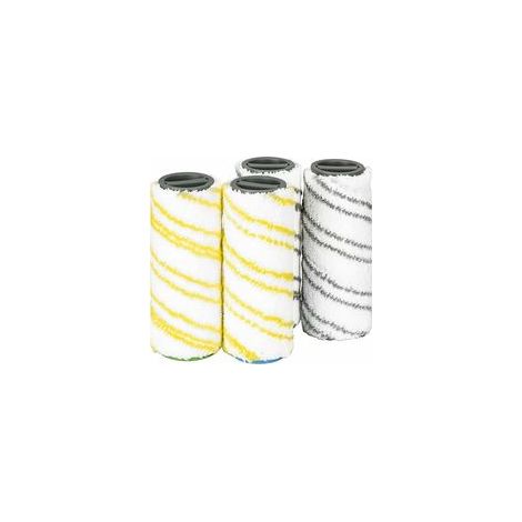 Rouleaux de remplacement, rouleaux de remplacement Karcher FC7 FC5 FC3D FC3 (2pièces gris+2pièces jaunes) (1/5)