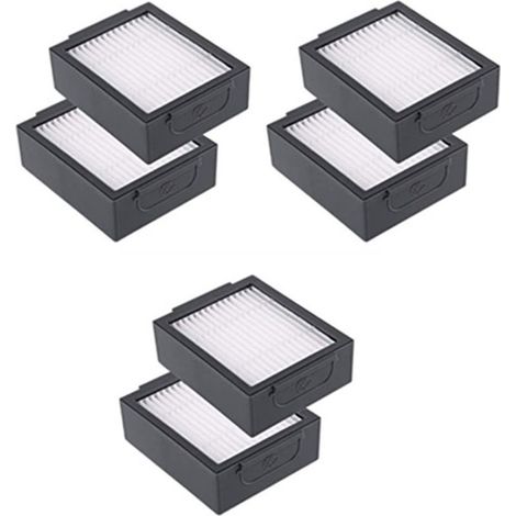Paquet de 6 filtres de rechange pour iRobot Roomba e5 e5154 e6 i7 i7+ i7156 i1 i3 i4 i8 Filtre à air HEPA (non compatible avec Combo J7+) Pièces de rechange durables (1/5)