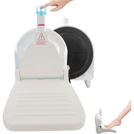 Repose-Pieds de Douche, Repose Pieds pour Jambes de Rasage Support de Jambe de pour Salle de Bain, Repose-Douche avec Ventouse, Support de Pied de Douche, Sans Perçage (1/5)