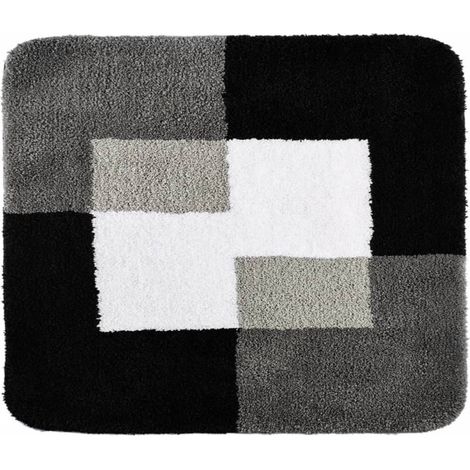 COINS Tapis antidérapant 55x50cm, polyester,gris (1/4)