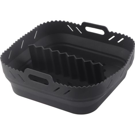 Square Air Fryer Silicone Baking Pan with Silicone Mat Air Fryer Pan (1/5)