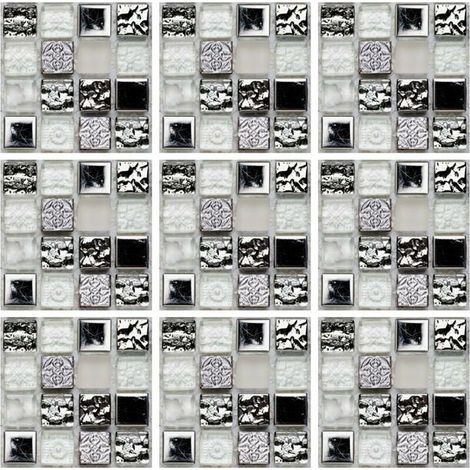 Adesivi per piastrelle a mosaico, 10 pezzi, impermeabili. (1/5)