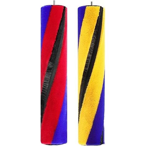 Ersatz-Walzenbürste für Dyson V15, V10 Slim und V12, weiche Walzenbürste für Bodendüse, Ersatz-Bodenbürsten-Set mit weichen Borsten, rot-gelb (1/5)