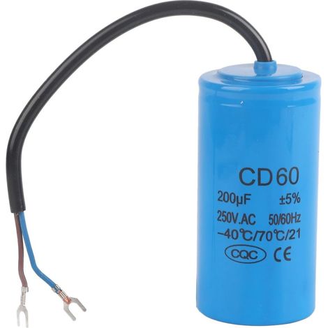 CD60 250V AC 200uF 50/60Hz Operating Capacitor for Engine Air Compressor (1/5)