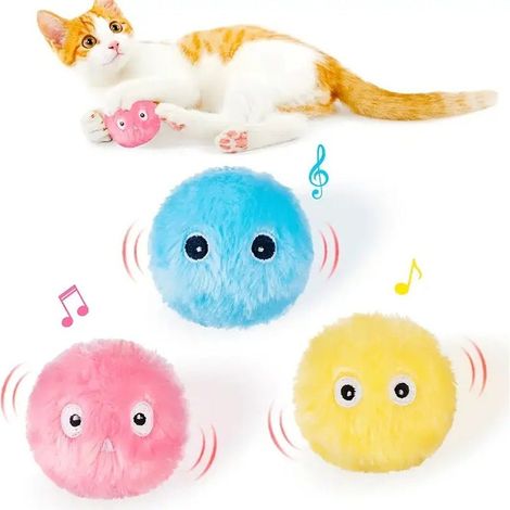 Balle en peluche interactive, jouet amusant pour animaux de compagnie (1/5)