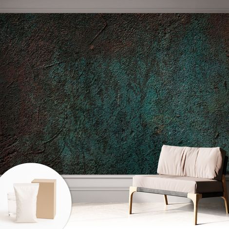 Papier peint intissé avec imprimé pour intérieur moderne application facile a motif - Colle incluse gratuite Surface rustique 312x219 cm (1/5)