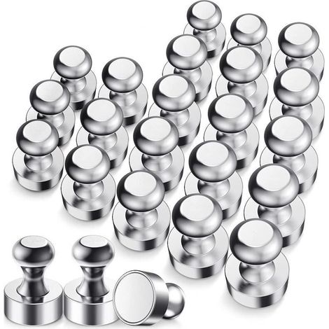 Starker Magnet, N52-Magnete mit Aufbewahrungsbox, 12x16mm Extrem starker Kühlschrankmagnet für Tafel, Magnettafel, Kühlschrank - Mini-Tragbarer Magnet (24 Stück) (1/4)