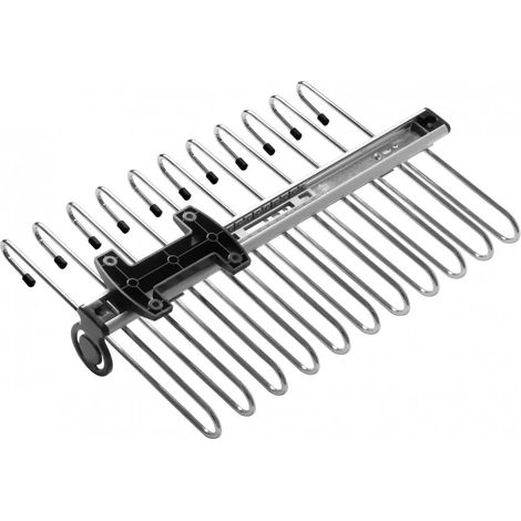 Porte-pantalons coulissant, chrome - Profondeur caisson 470 inteieur - Pour caisson de 400 mm (345 mm)