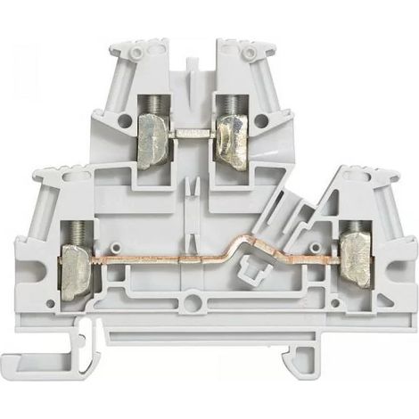 Legrand 037167 - Viking 3 screw terminal block - 2 junctions - 2 stages - gray - pitch 5