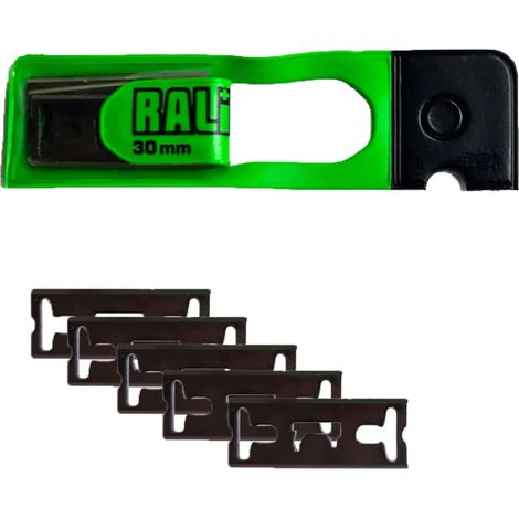 Set 5 lames chrome originales RALI 30 mm pour rabot G30/G03/B30/pocket (1/3)