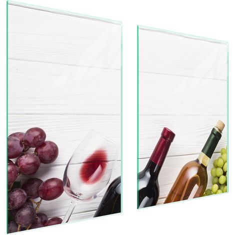 PLACA PROTECTORA DE VIDRIO PARA COCINA 65x52 VINO (1/5)
