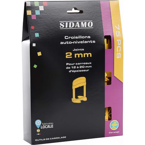 CROISILLON AUTO-NIVELANT JOINT 2 MM HAUT 12 A 20 MM SIDAMO 75 UNITES - 11255314 (1/5)