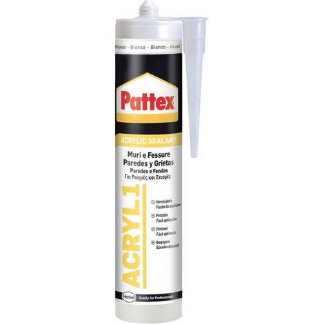 25 x PATTEX ACRIL-ONE BIANCO 300 ML CARTUCCIA